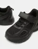 Senior Boys Black Material Block Trainers sold by Redtag