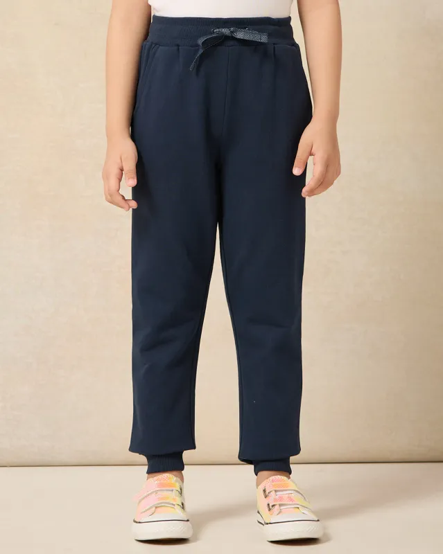 Girls Navy Active Track Pants sold by Redtag