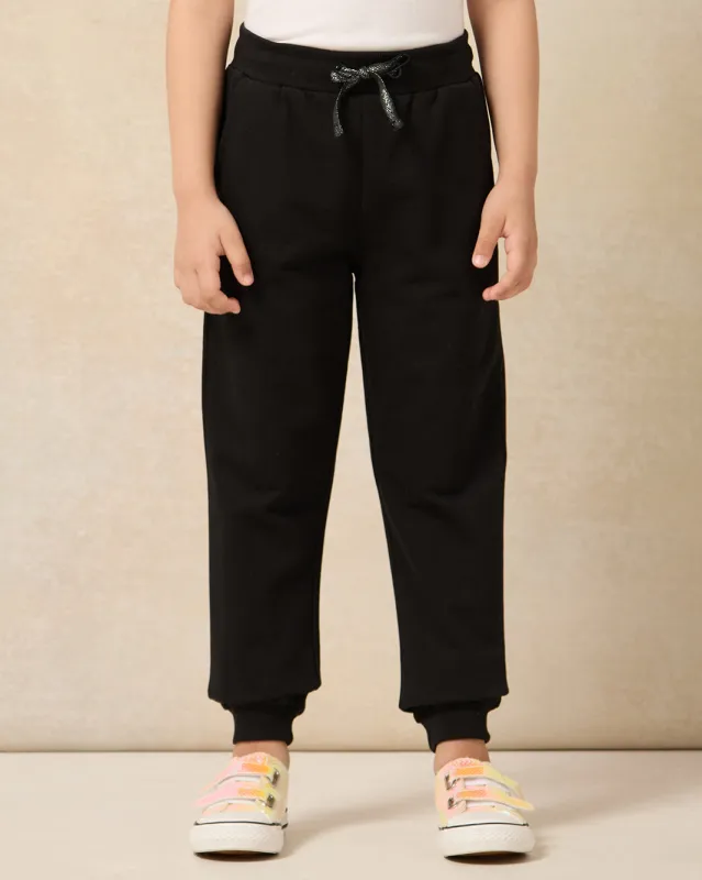 Girls Black Active Track Pants sold by Redtag