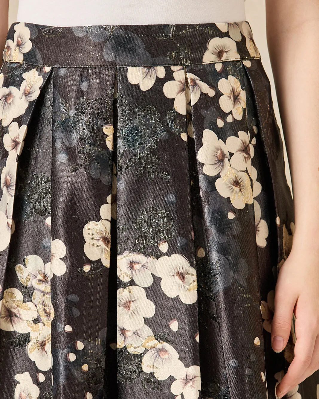 Senior Girls Black Floral Print Skirt sold by Redtag product image thumbnail 4