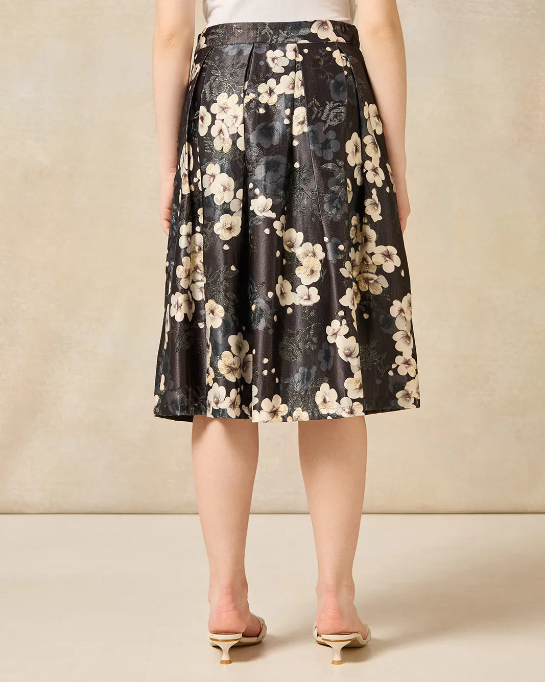 Senior Girls Black Floral Print Skirt sold by Redtag product image thumbnail 3