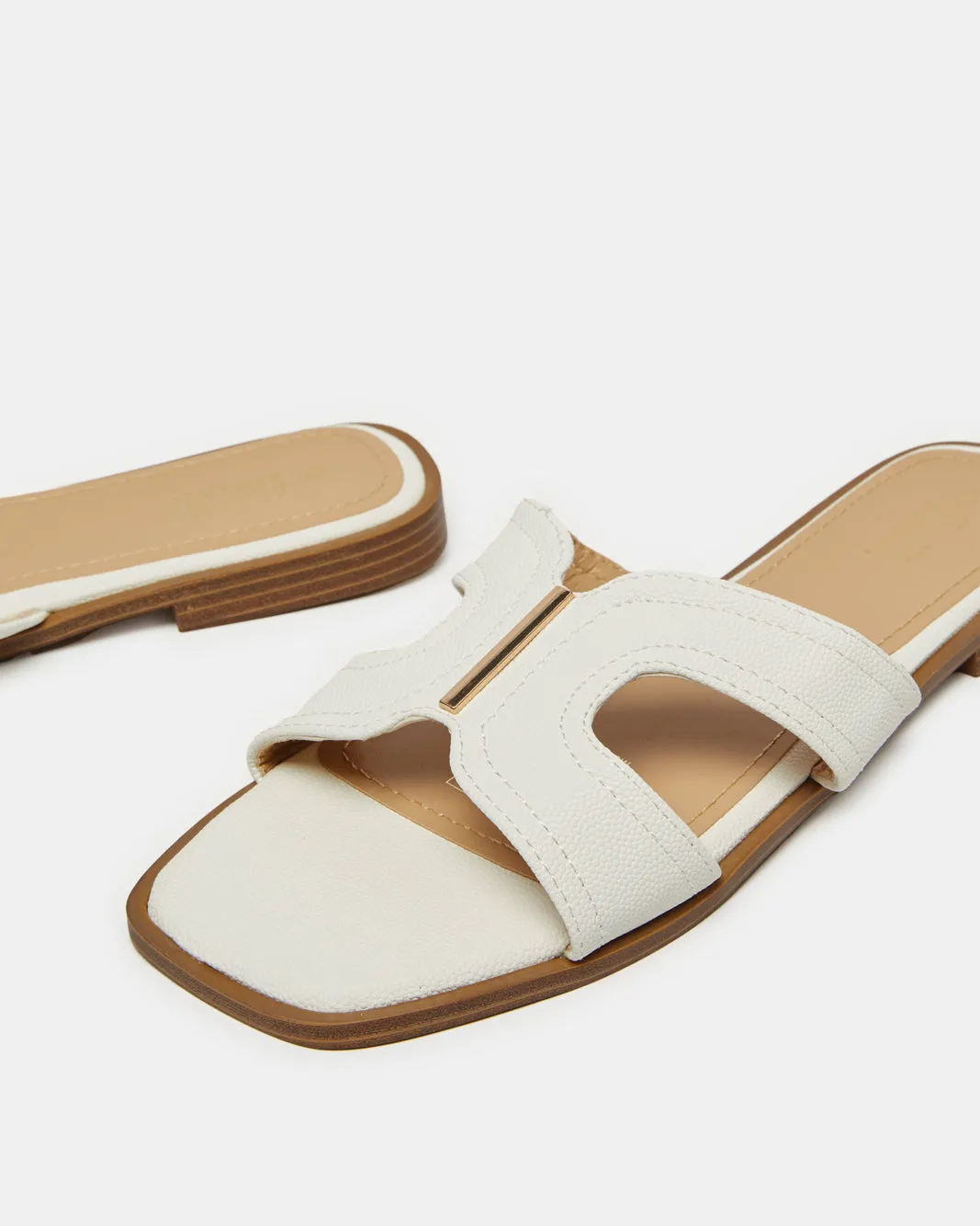 Women White H Upper Mule sold by Redtag product image thumbnail 3