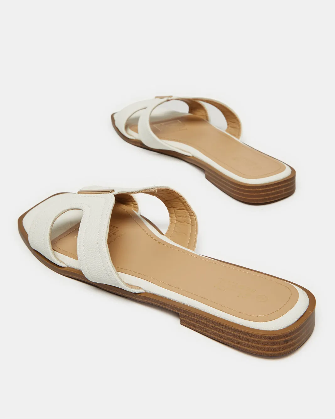 Women White H Upper Mule sold by Redtag product image thumbnail 4