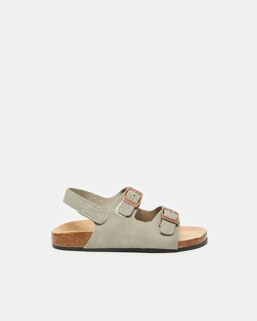 Senior Boys Grey Cork Sandals sold by Redtag