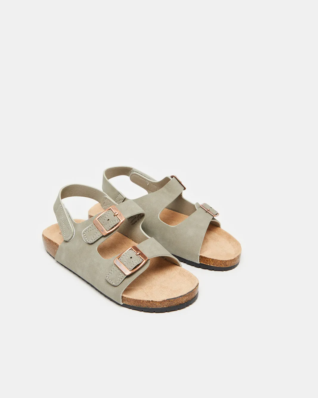 Senior Boys Grey Cork Sandals sold by Redtag product image thumbnail 2