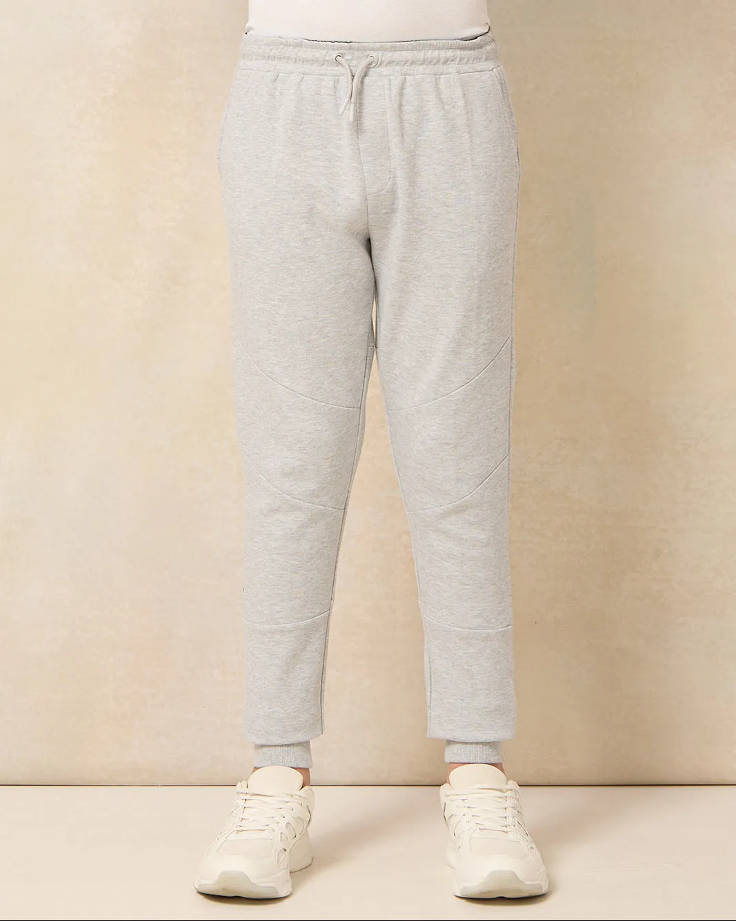 Senior Boys Grey Mel Plain Cut & Sew Active Pants sold by Redtag