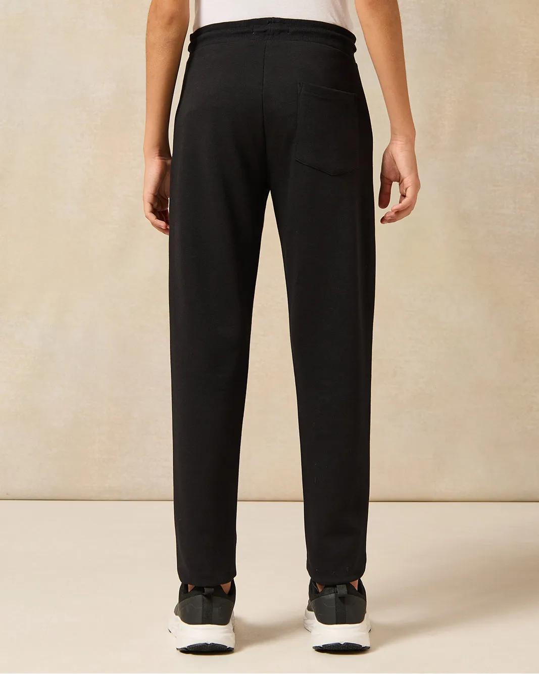 Senior Boys Black Plain Active Pants sold by Redtag product image thumbnail 3