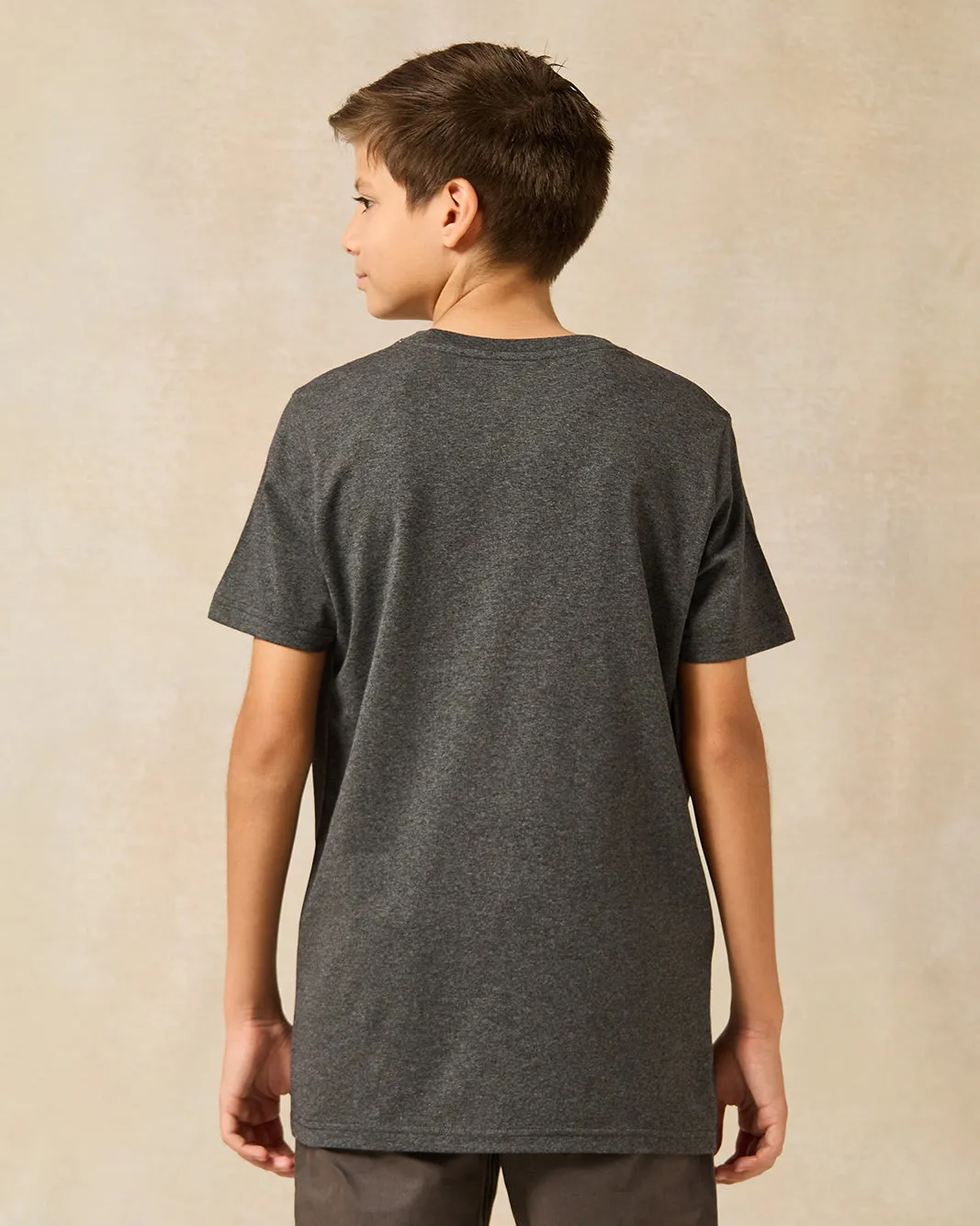 Senior Boys Charcoal La Ticket Print T-Shirt sold by Redtag product image thumbnail 3