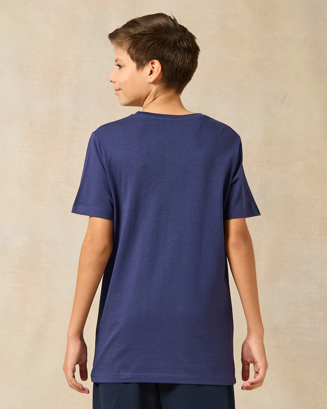 Senior Boys Navy Alien Print T-Shirt sold by Redtag product image thumbnail 3