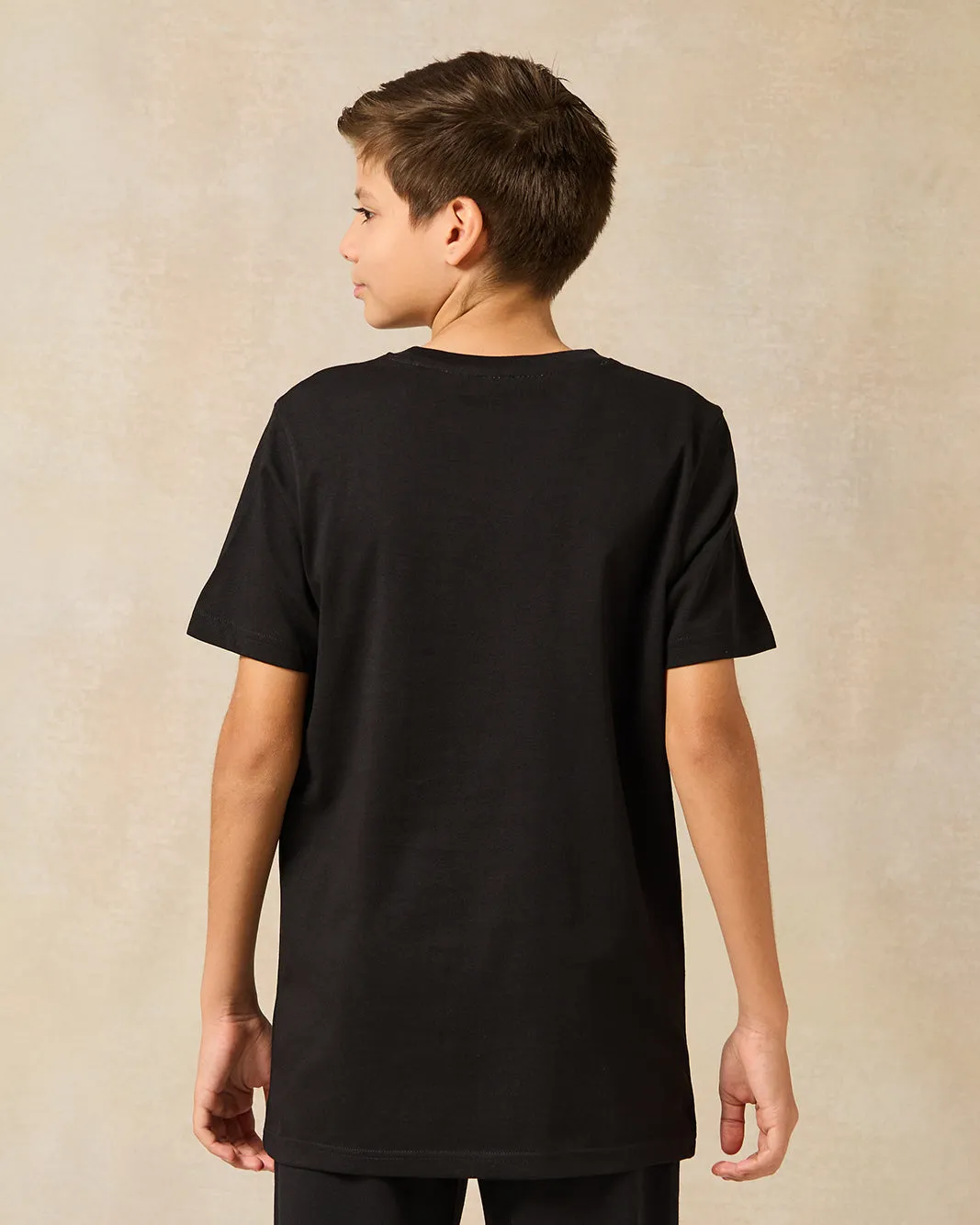 Senior Boys Black Astronaut Basketball Print T-Shirt sold by Redtag product image thumbnail 3