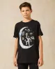 Senior Boys Black Astronaut Basketball Print T-Shirt sold by Redtag