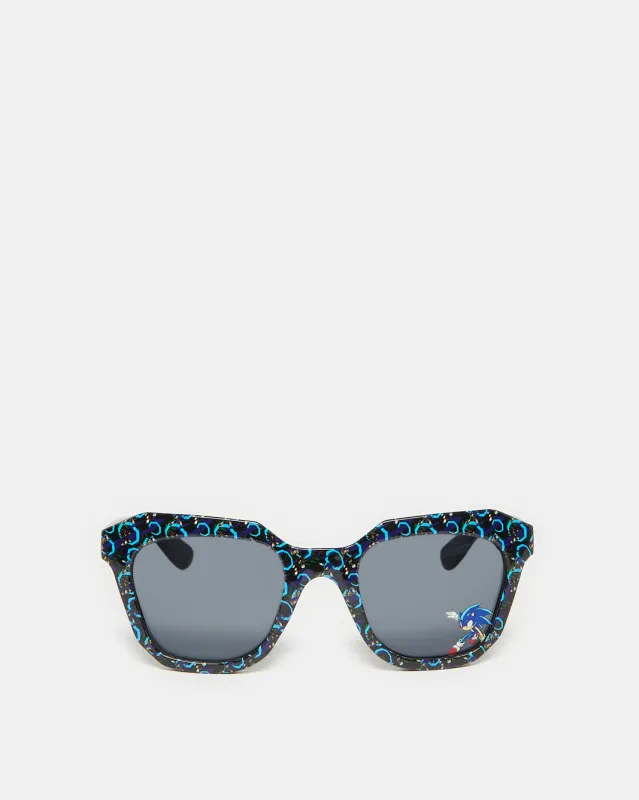 Boys Black Sonic Print Wayfarer Sunglasses sold by Redtag