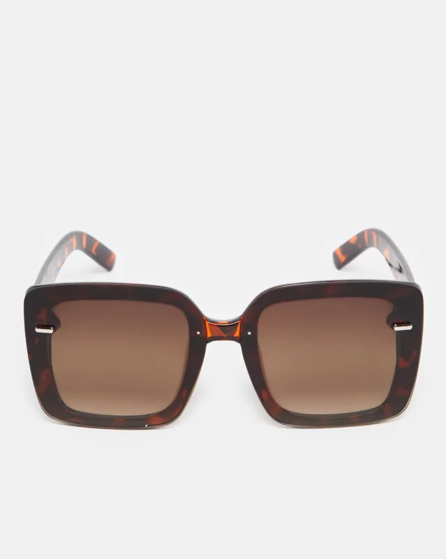 Women Brown Oversize Sunglasses sold by Redtag