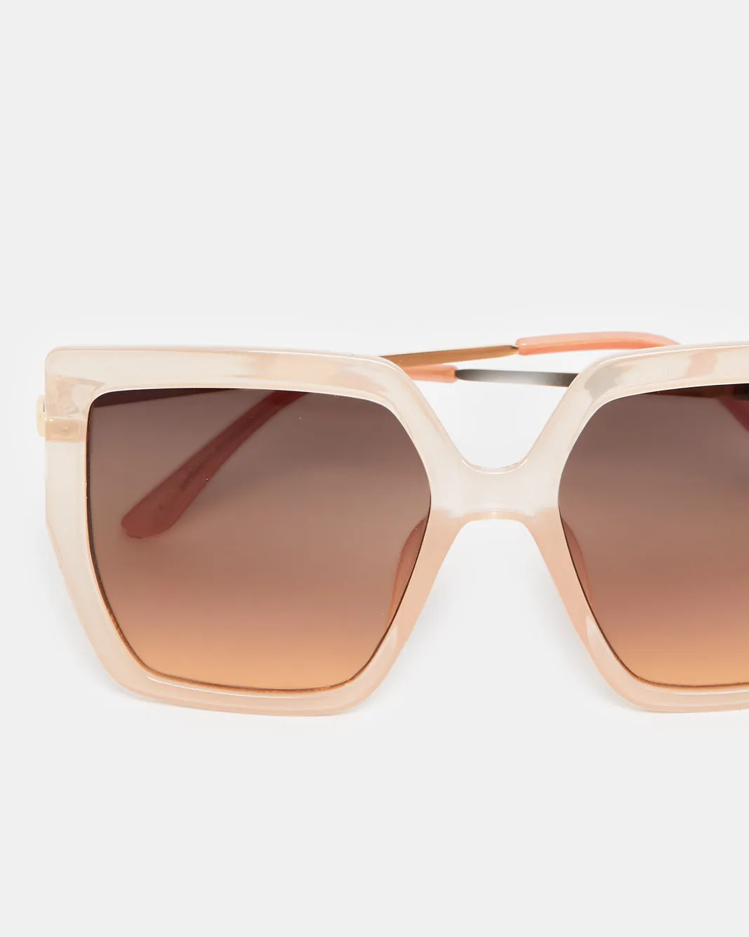 Women Beige Oversize Sunglasses sold by Redtag product image thumbnail 4