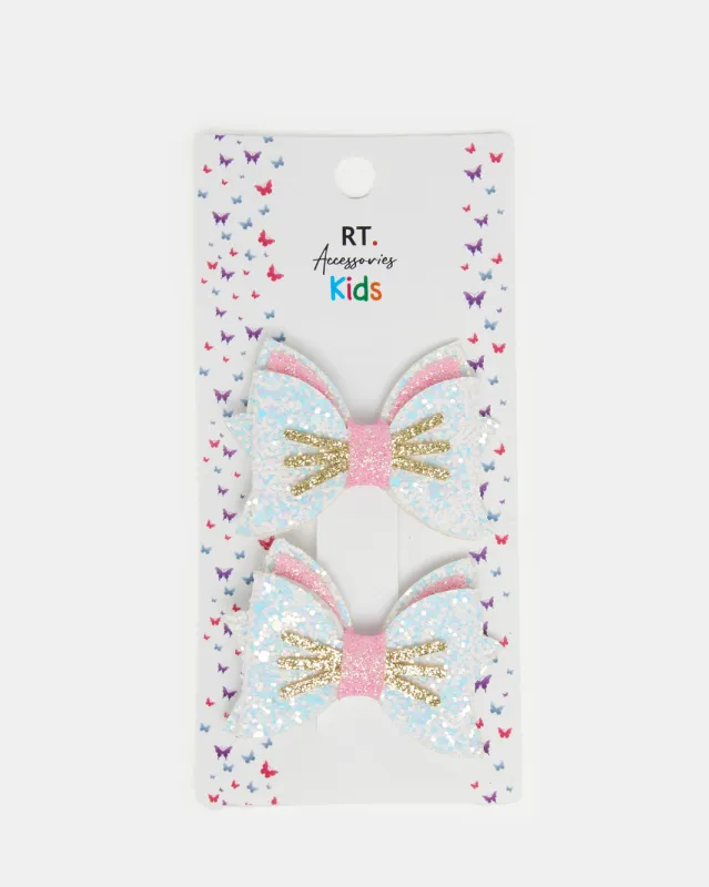 Girls Assorted Embellished Hair Clip Set (Pack of 2) sold by Redtag