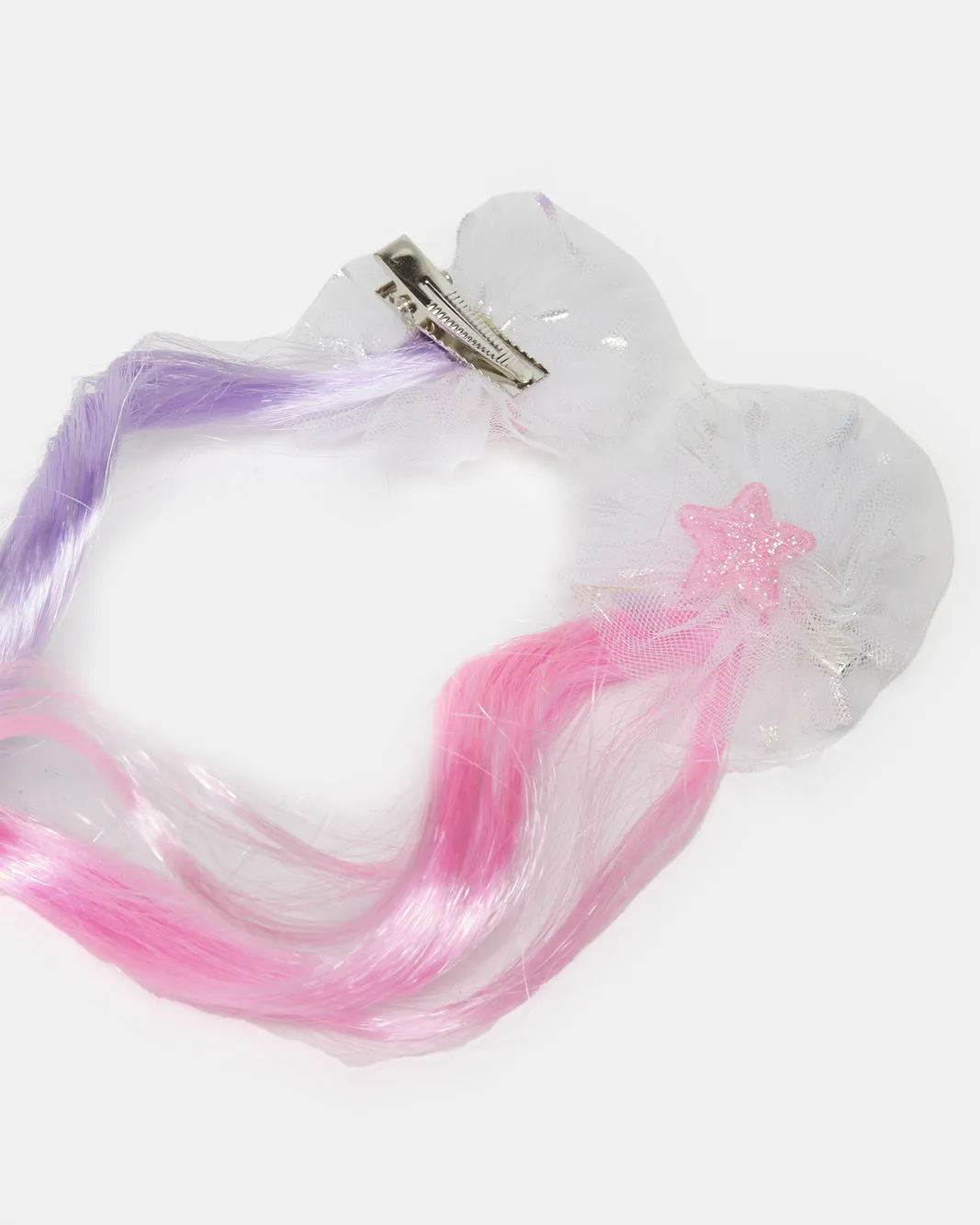 Girls Pink And Purple Hair Clip Set (Pack of 2) sold by Redtag product image thumbnail 3