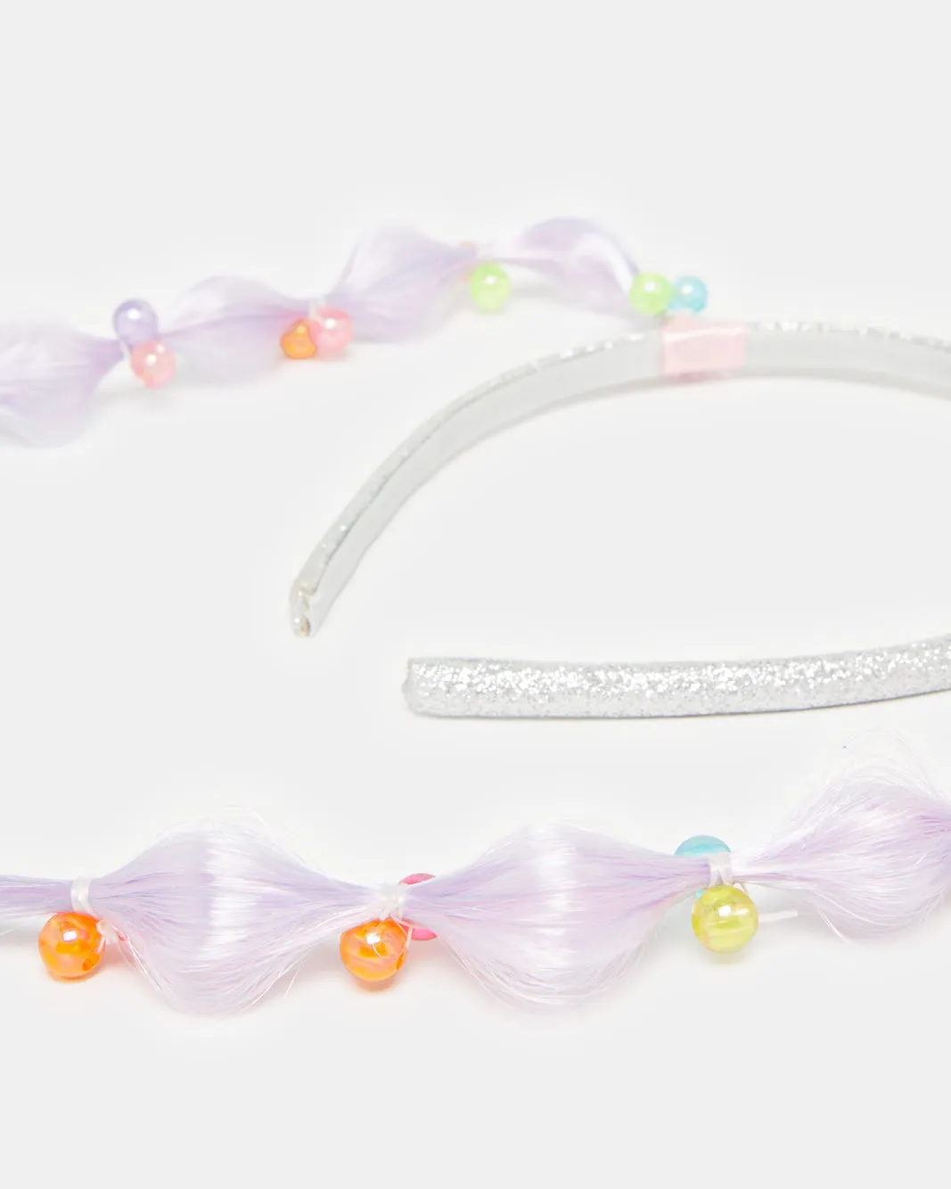Girls Multicolour Headband With Synthetic Hair sold by Redtag product image thumbnail 4
