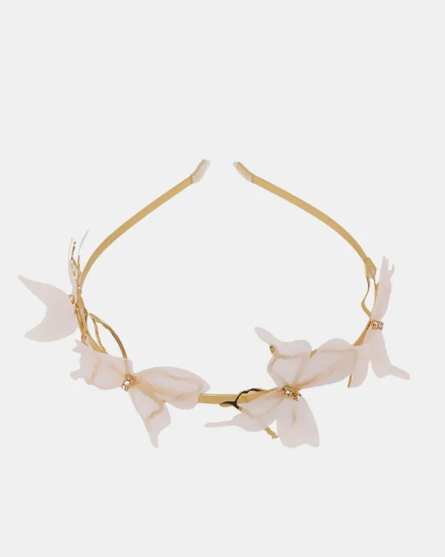 Girls Gold Embellished Headband sold by Redtag