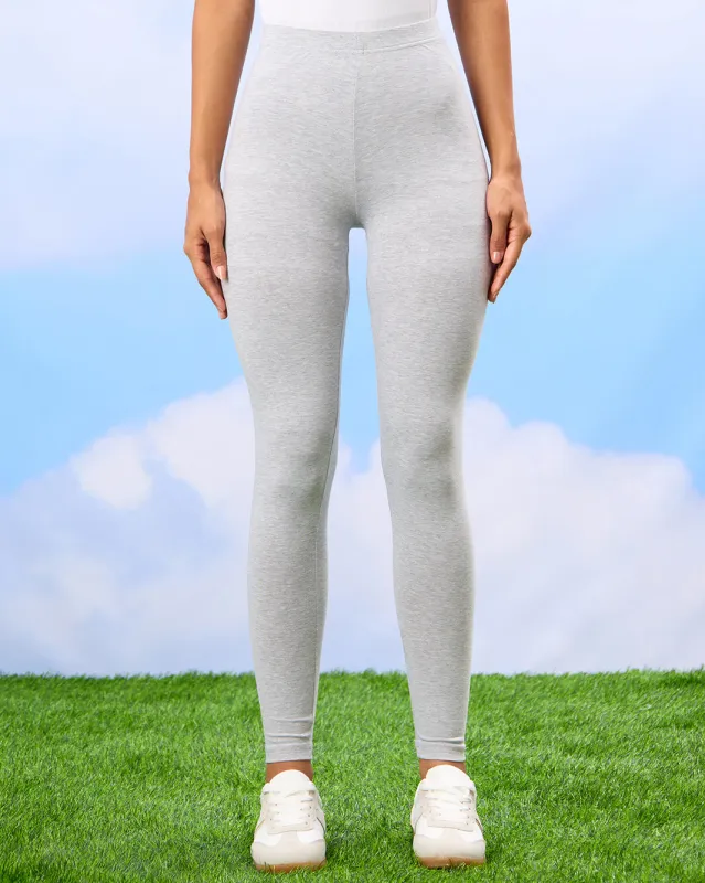 Women Grey And Brown Solid Leggings Set (Pack of 2) sold by Redtag