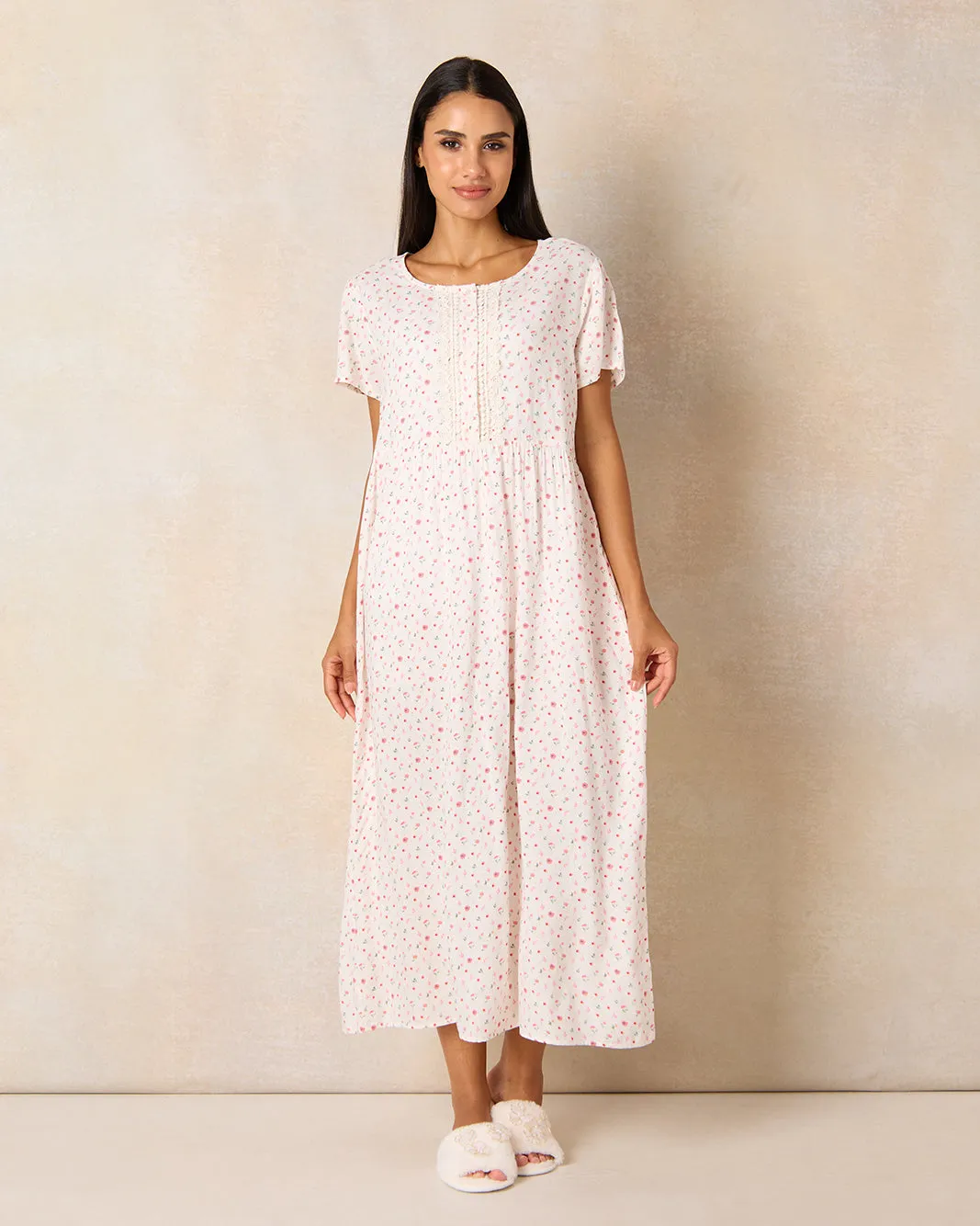 Women White Printed Nightgown sold by Redtag product image thumbnail 4