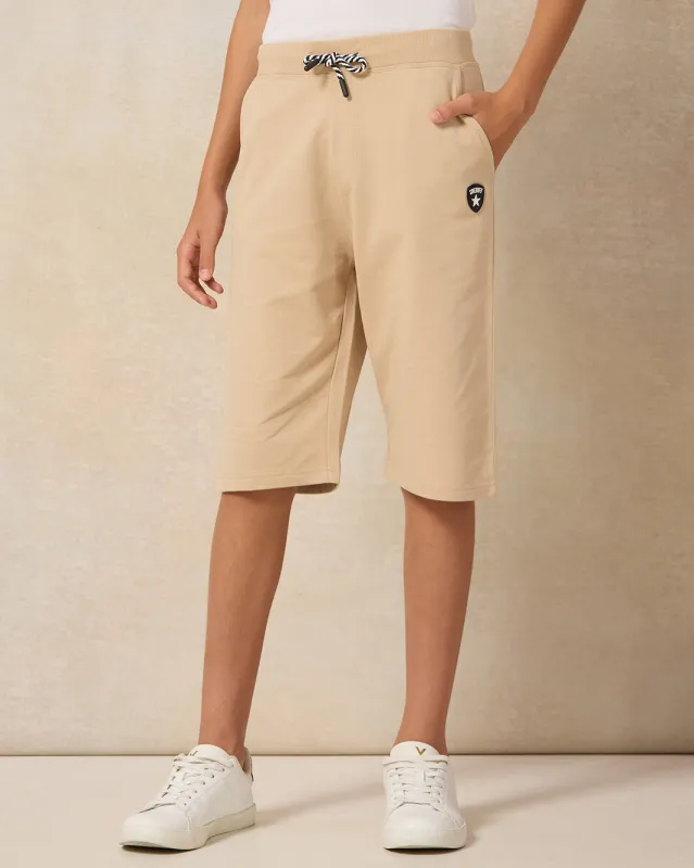 Senior Boys Beige Active Shorts sold by Redtag