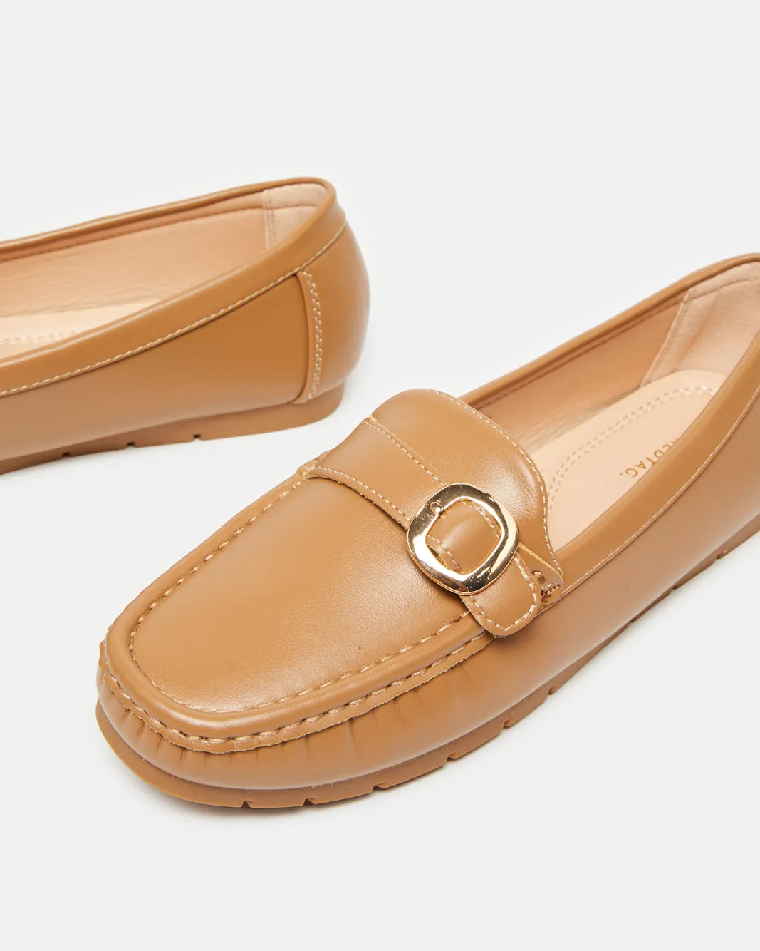 Women Beige Moccasin With Buckle Trim sold by Redtag product image thumbnail 3