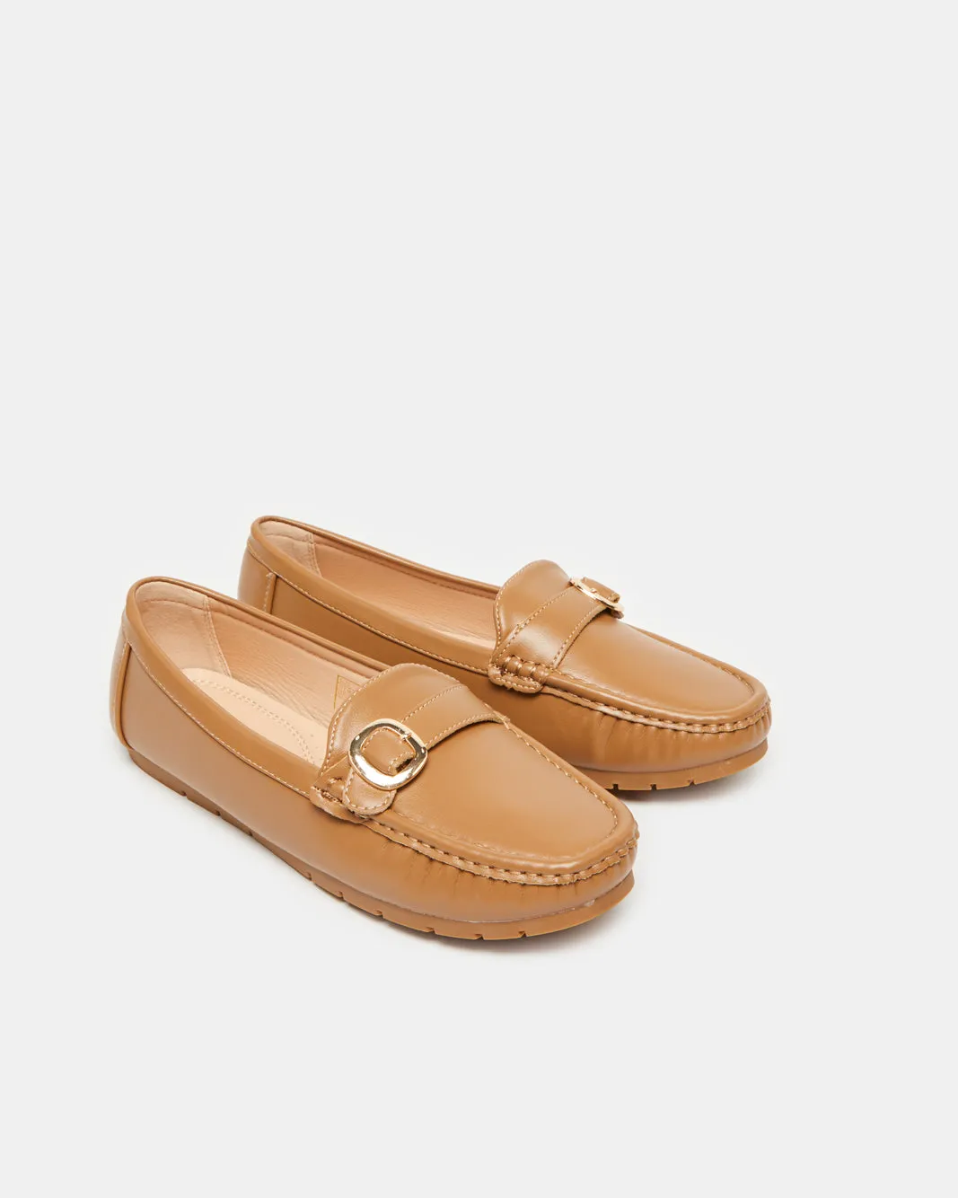 Women Beige Moccasin With Buckle Trim sold by Redtag product image thumbnail 2