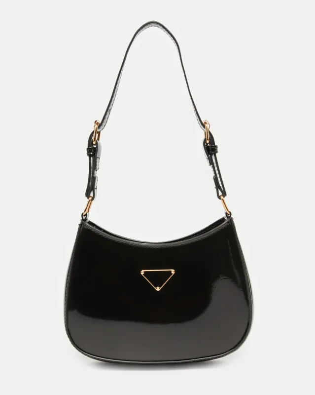 Women Black Messenger Bag sold by Redtag