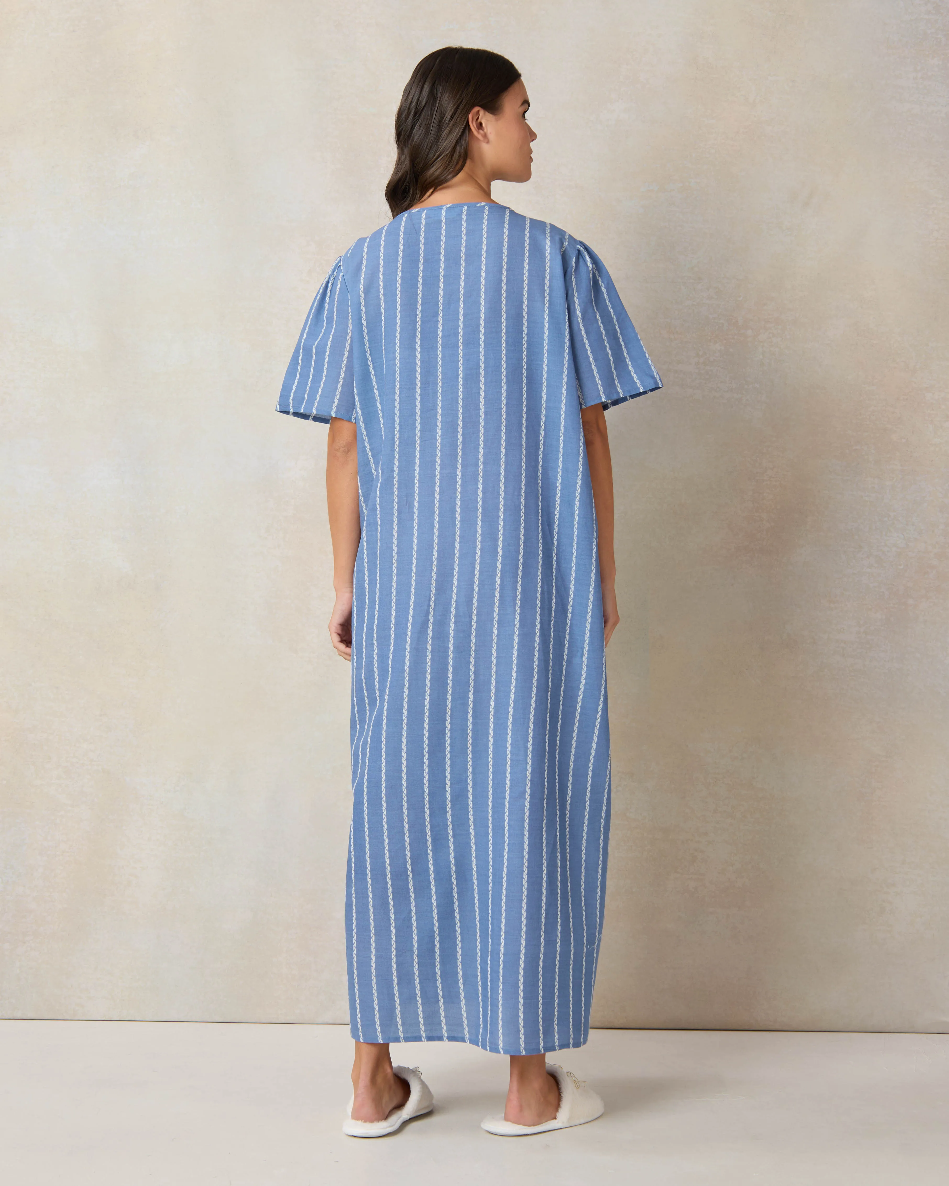 Women Blue Printed Nightgown sold by Redtag product image thumbnail 3