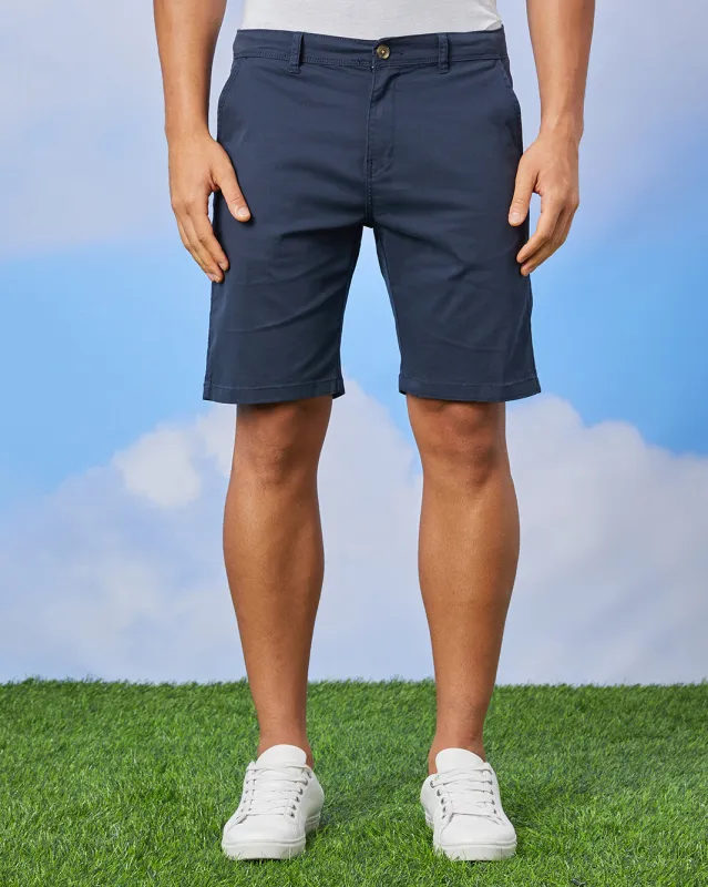 Men Navy Chino Shorts sold by Redtag