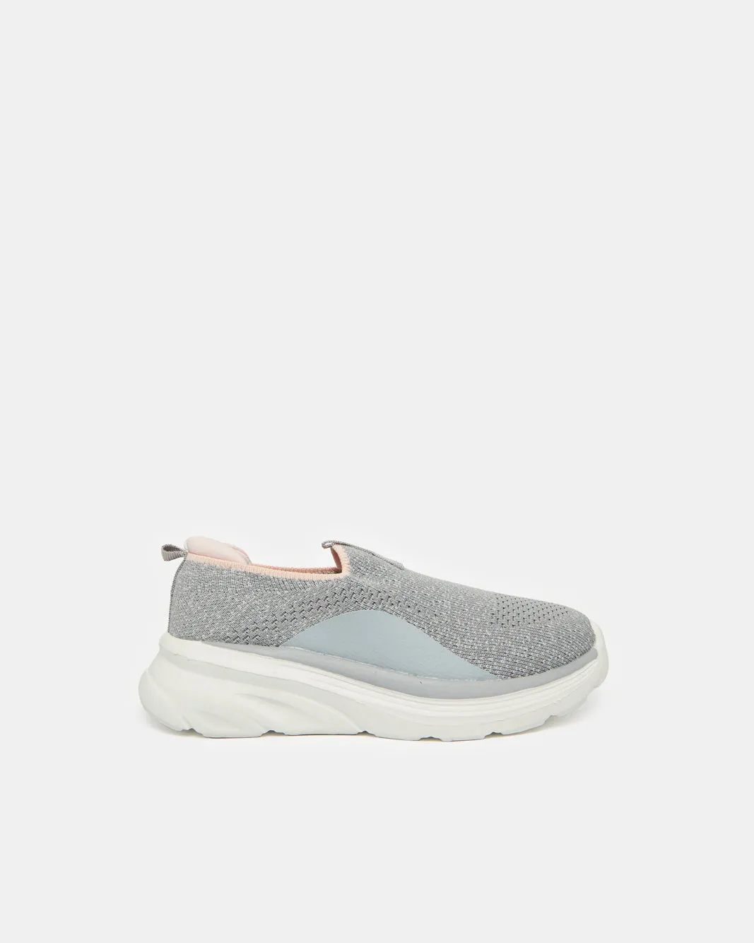 Senior Girls Grey Textured Slip-On sold by Redtag