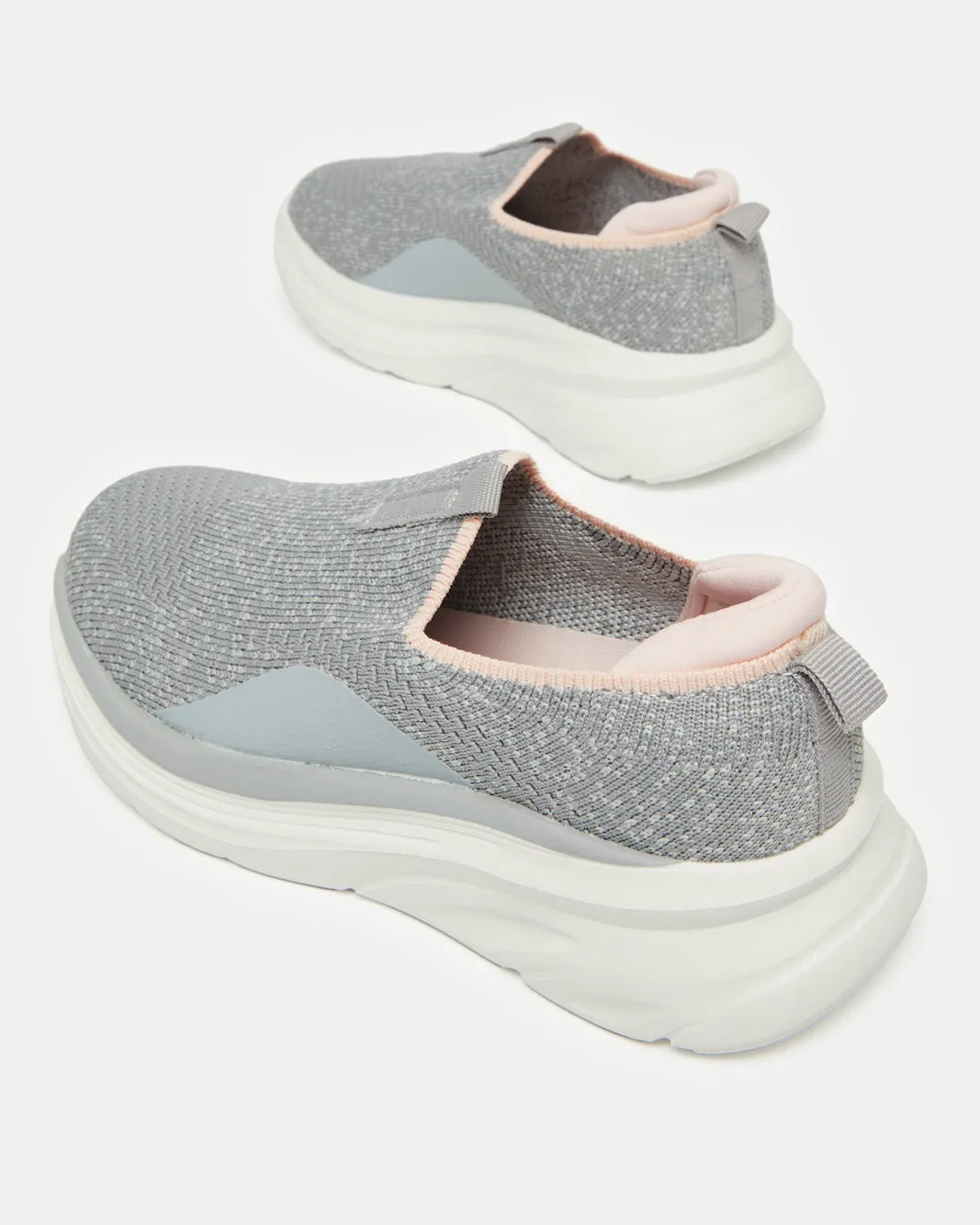Senior Girls Grey Textured Slip-On sold by Redtag product image thumbnail 4
