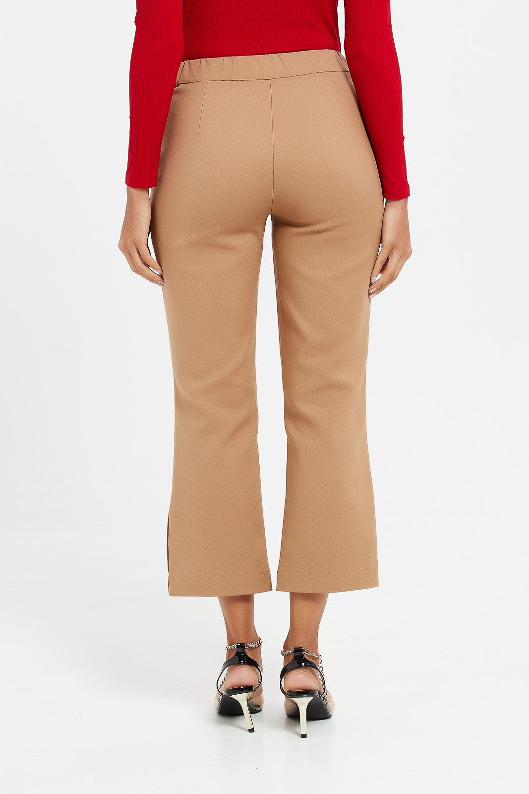 Women Beige High Waist Pants sold by Redtag product image thumbnail 3
