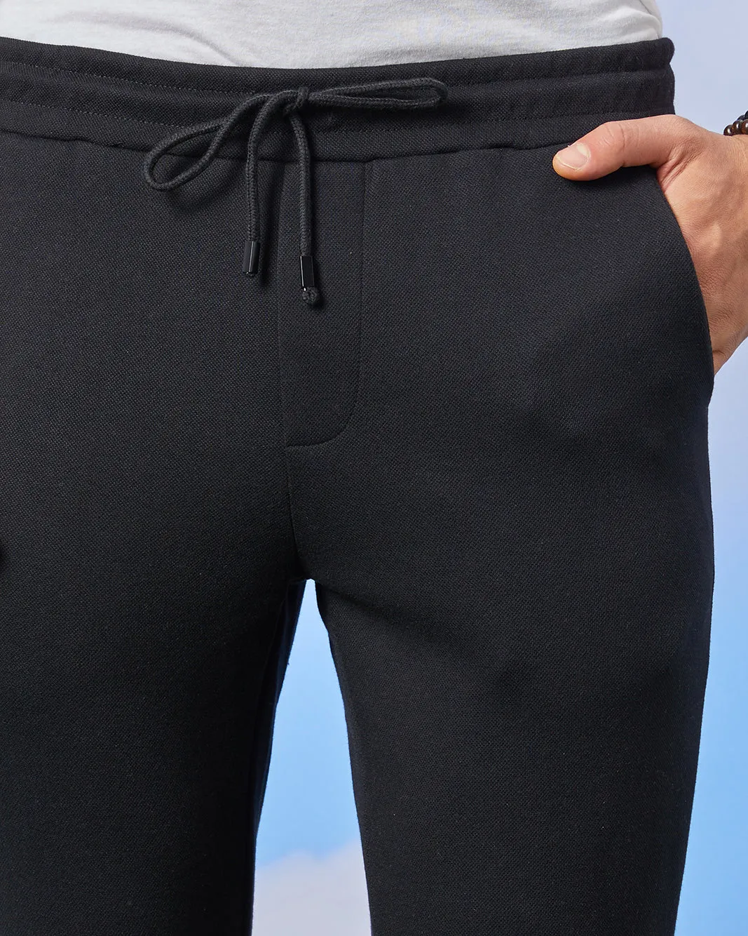 Men Black Smart Trousers sold by Redtag product image thumbnail 4