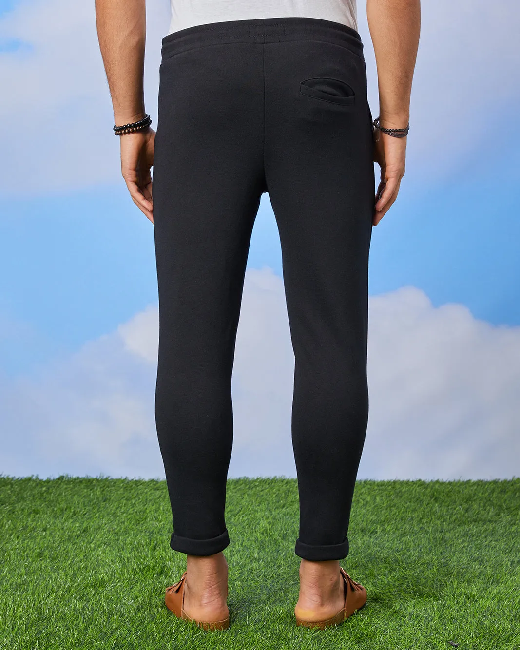 Men Black Smart Trousers sold by Redtag product image thumbnail 3