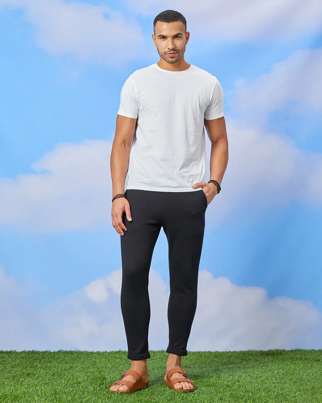 Men Black Smart Trousers sold by Redtag product image thumbnail 2