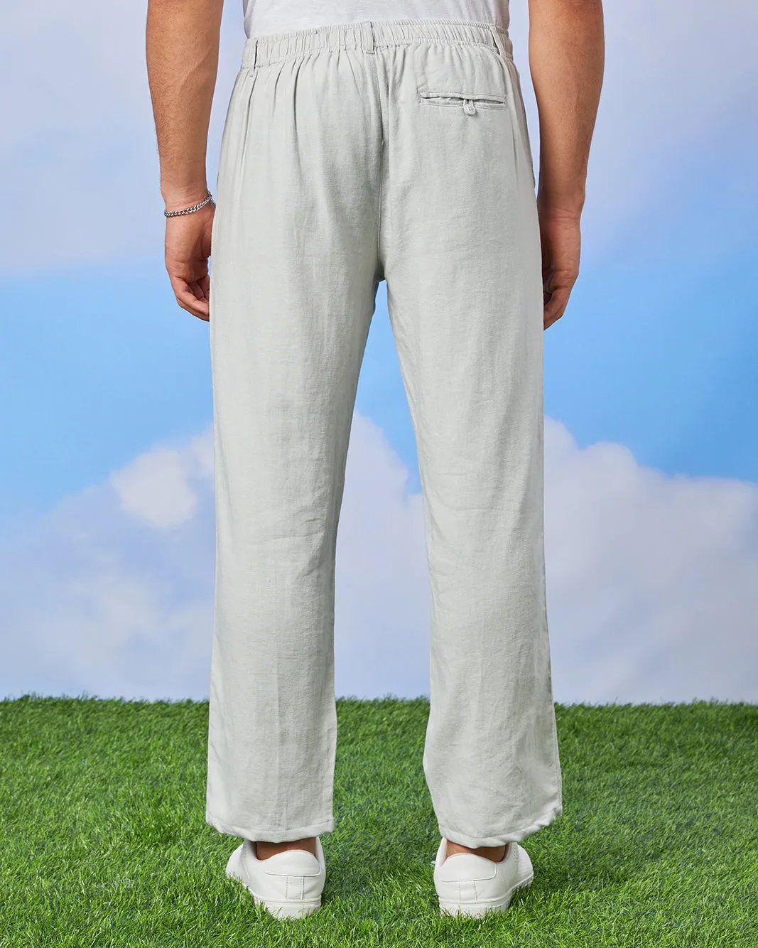 Men Grey Relax Fit Trouser sold by Redtag product image thumbnail 3