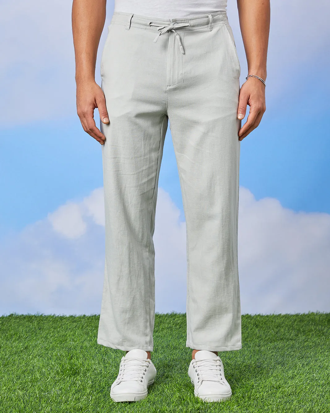 Men Grey Relax Fit Trouser sold by Redtag