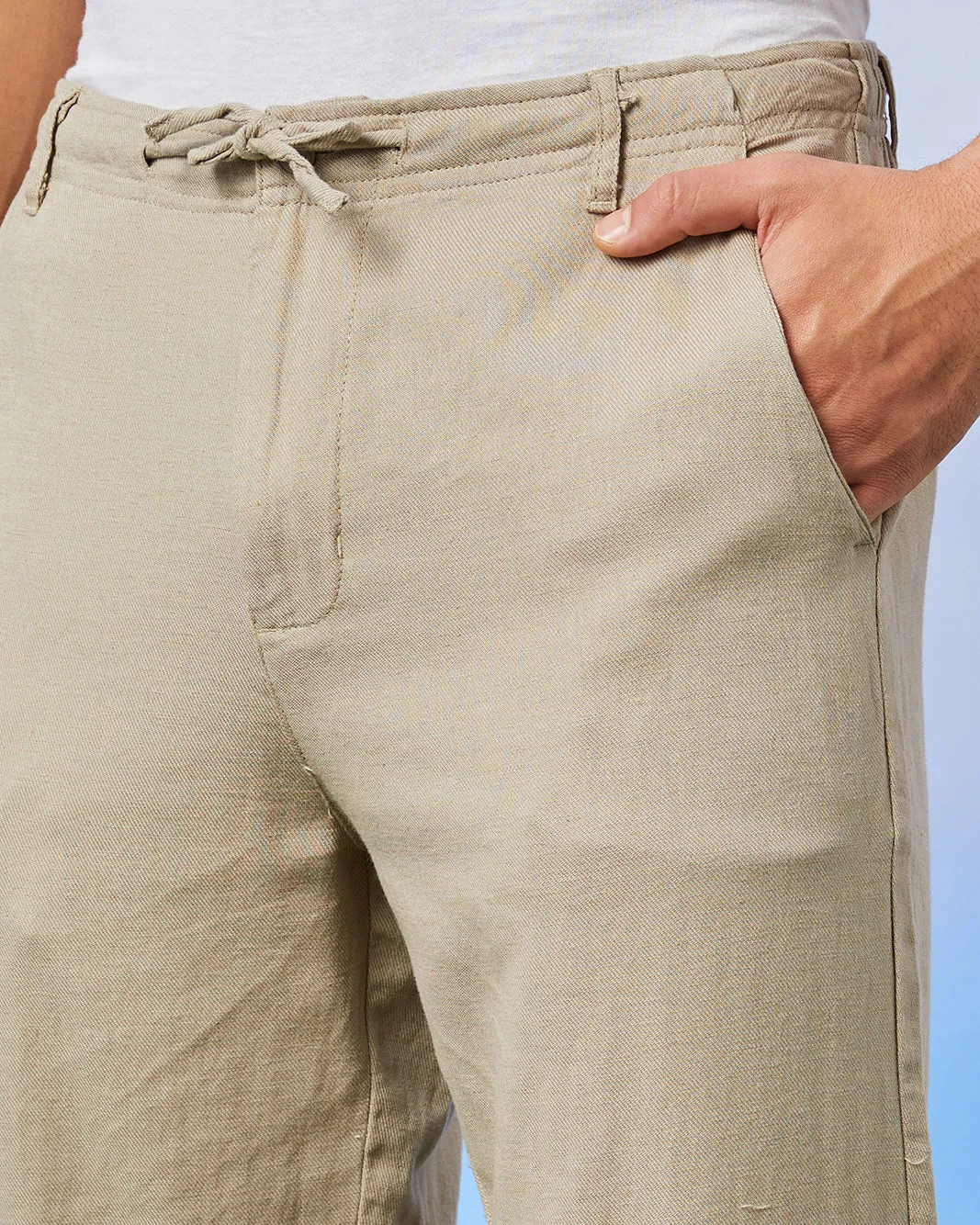 Men Beige Relax Fit Trouser sold by Redtag product image thumbnail 4