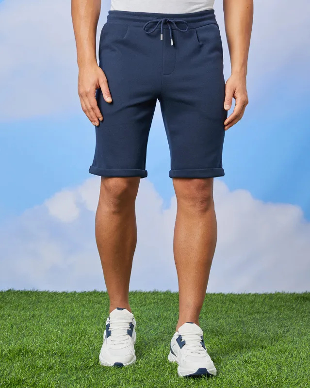 Men Navy Smart Shorts sold by Redtag