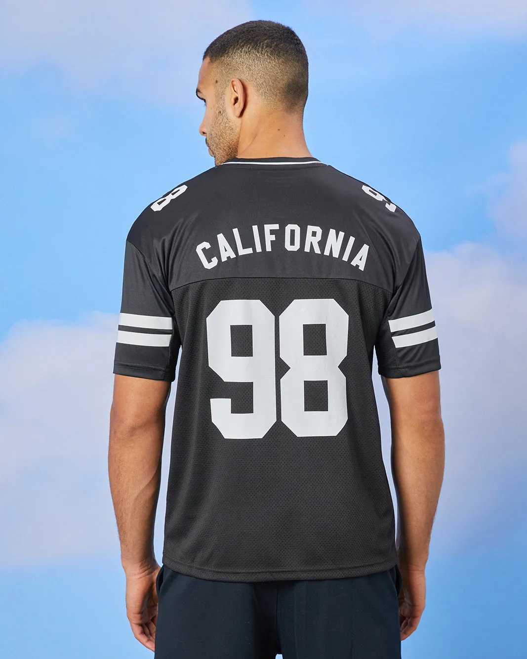 Men Black Active Oversize T-Shirt sold by Redtag product image thumbnail 3