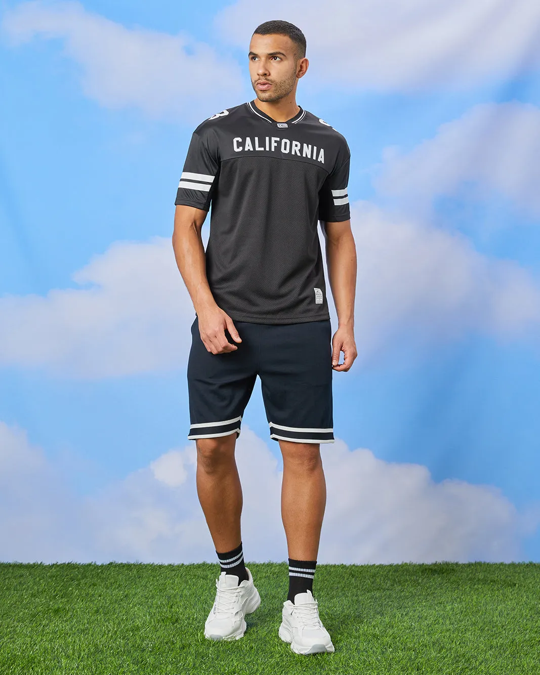 Men Black Active Oversize T-Shirt sold by Redtag product image thumbnail 2