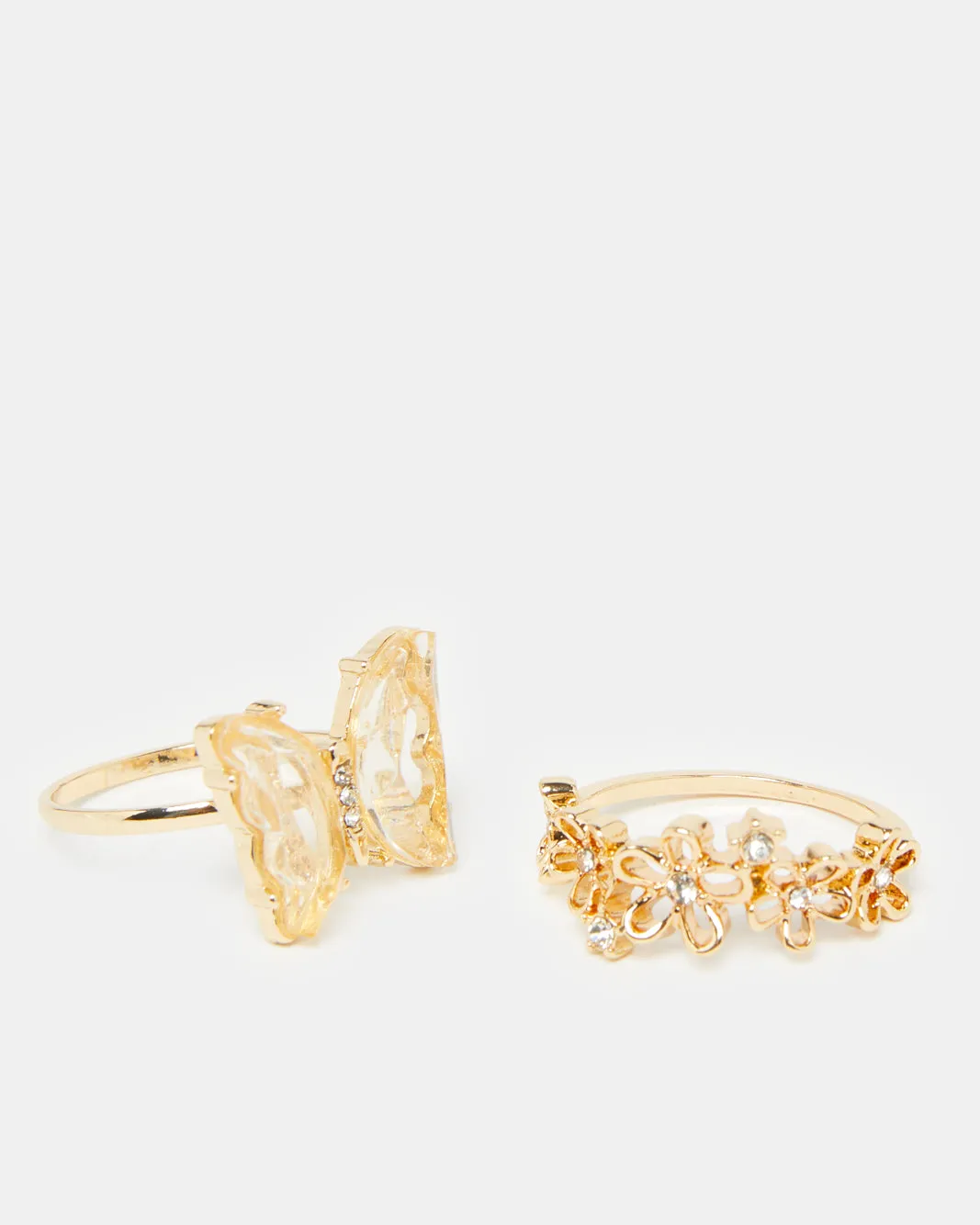 Women Gold Embellished Ring Set (Pack of 2) sold by Redtag product image thumbnail 3