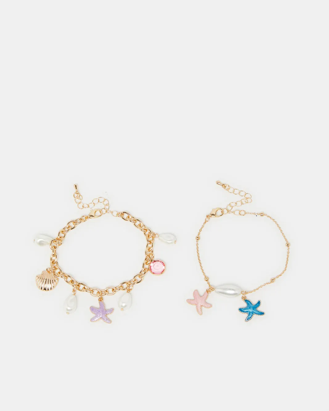 Women Gold Embellished Bracelet Set (Pack of 2) sold by Redtag