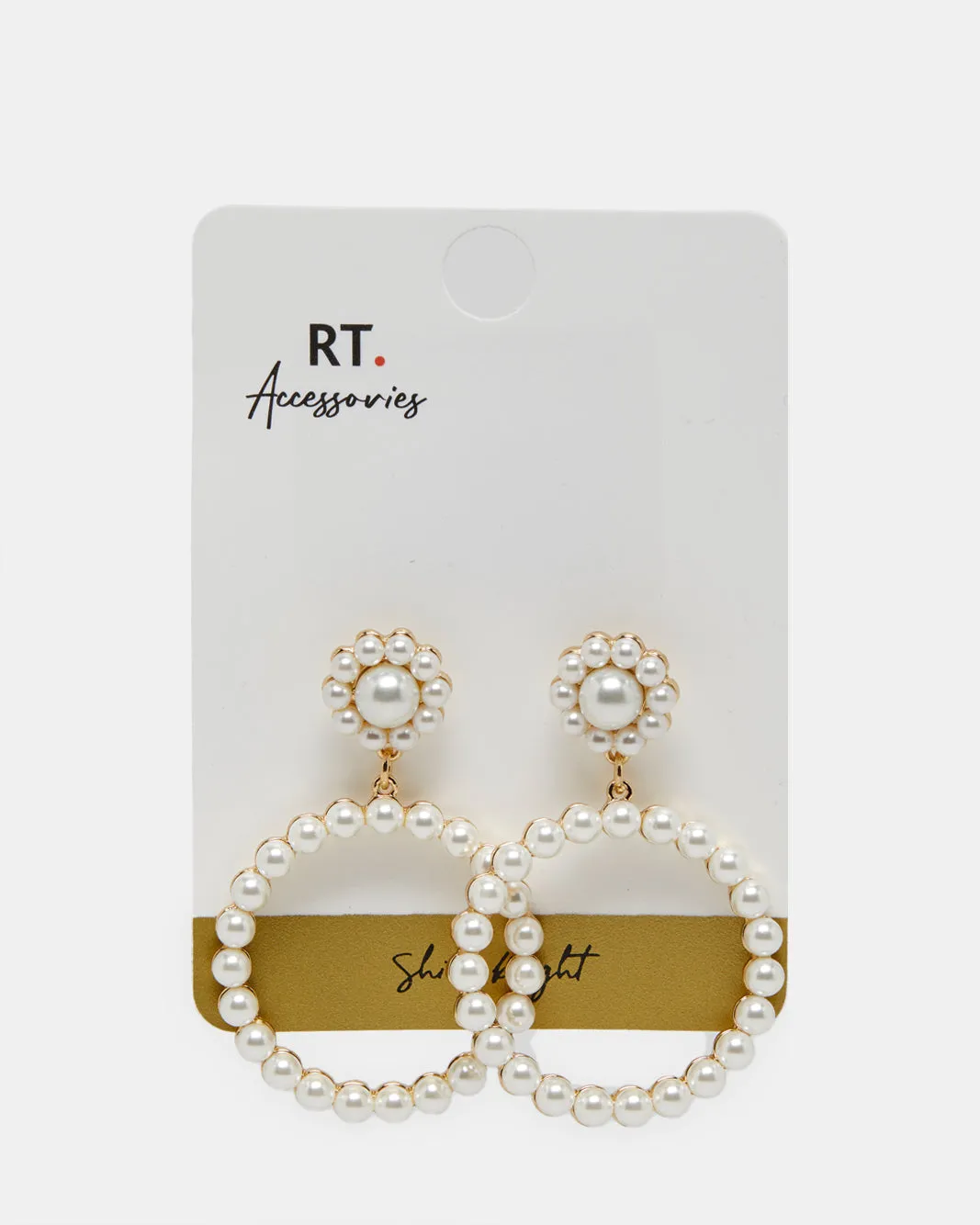Women Gold Embellished Earrings sold by Redtag