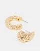 Women Gold Embellished Earring (2 Pairs) sold by Redtag