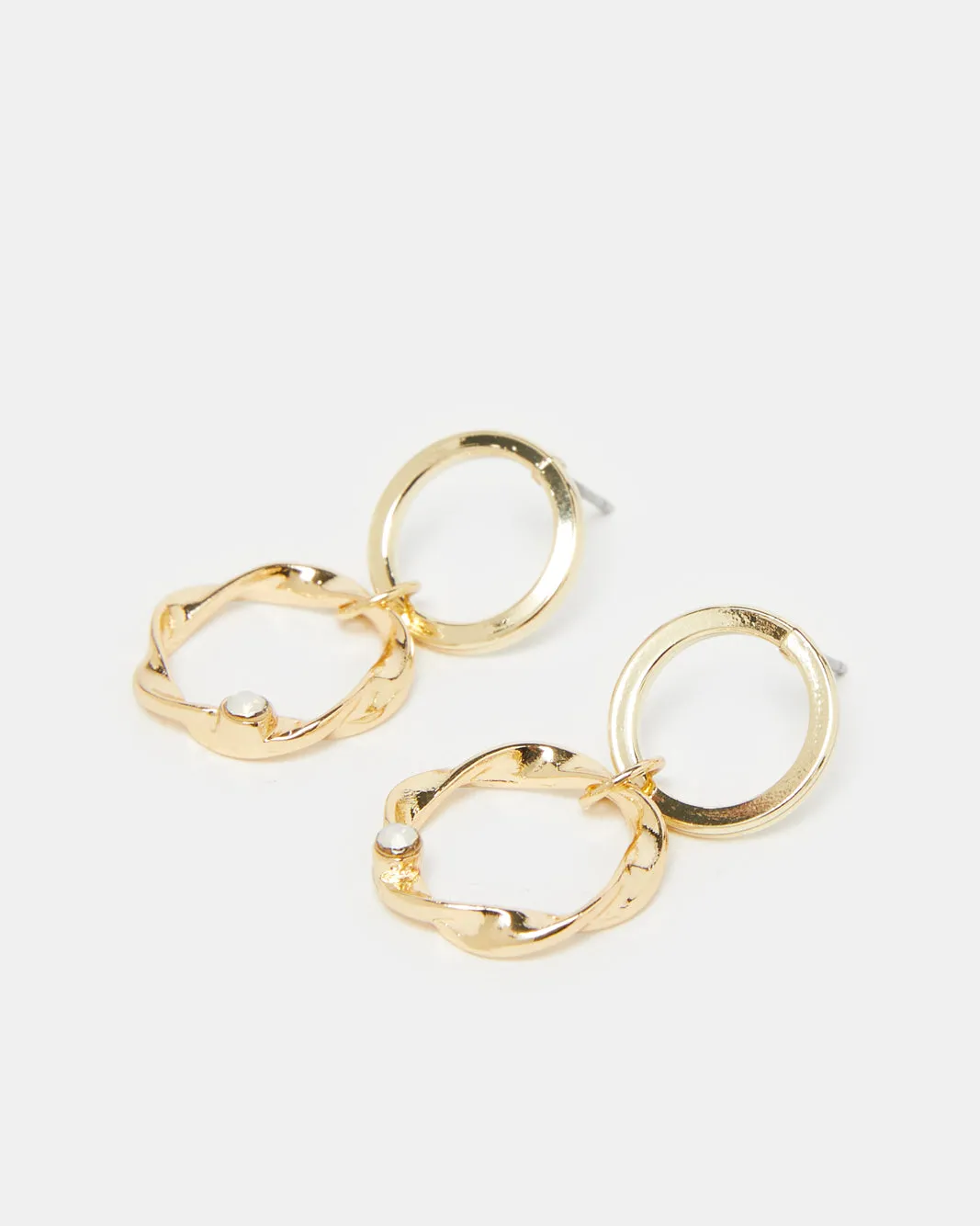Women Gold Embellished Earrings (Pack of 4) sold by Redtag product image thumbnail 2