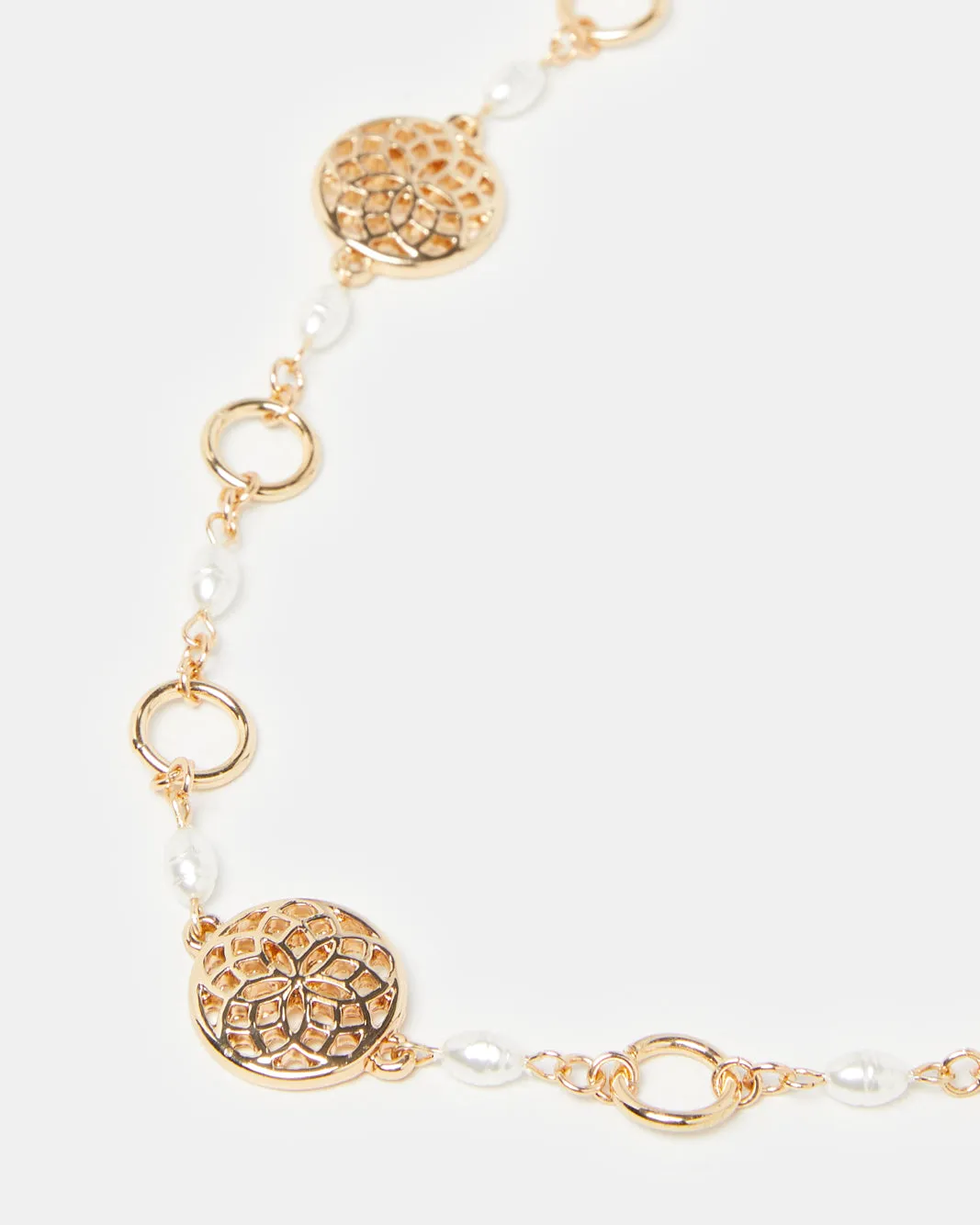 Women Gold Embellished Necklace sold by Redtag product image thumbnail 2