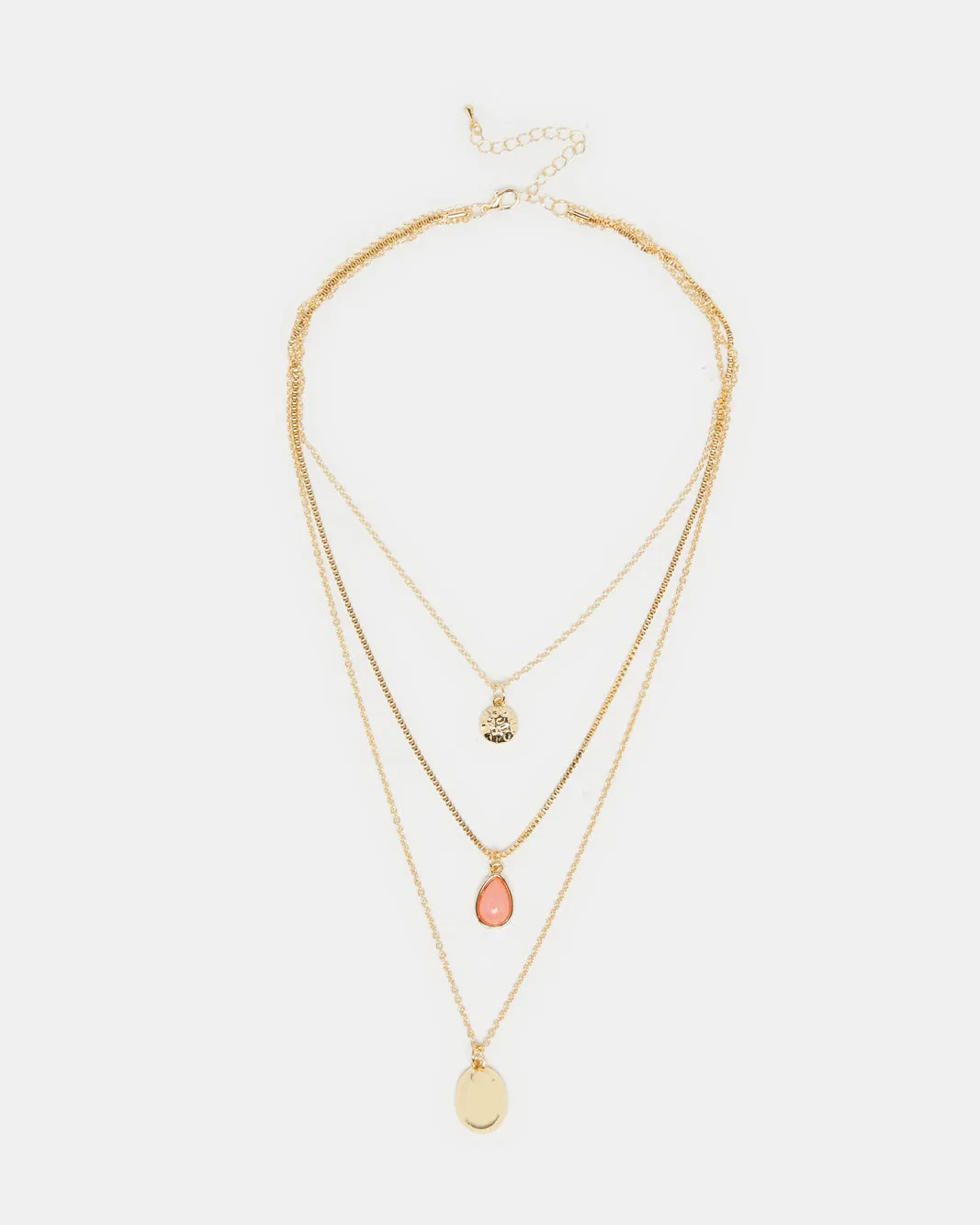 Women Gold Embellished Necklace sold by Redtag