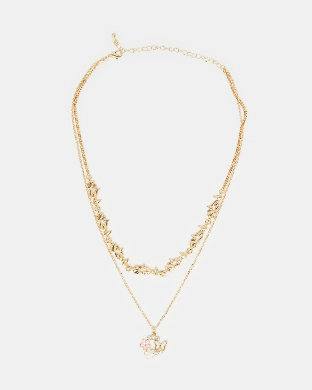 Women Gold Embellished Necklace sold by Redtag